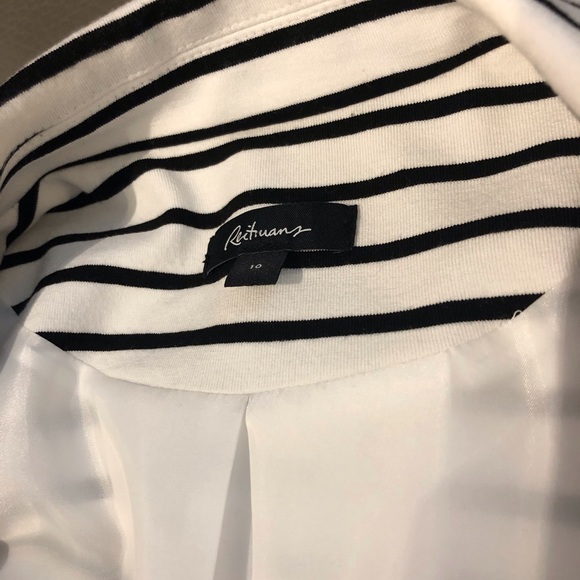 French-inspired chic black & white blazer in M 💋 - Picture 6 of 10